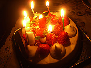 このケーキがまたおいしーの